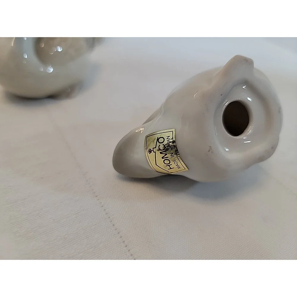 Vintage Homco Japan Porcelain Duck and Goslings Family Bird Figurines 2